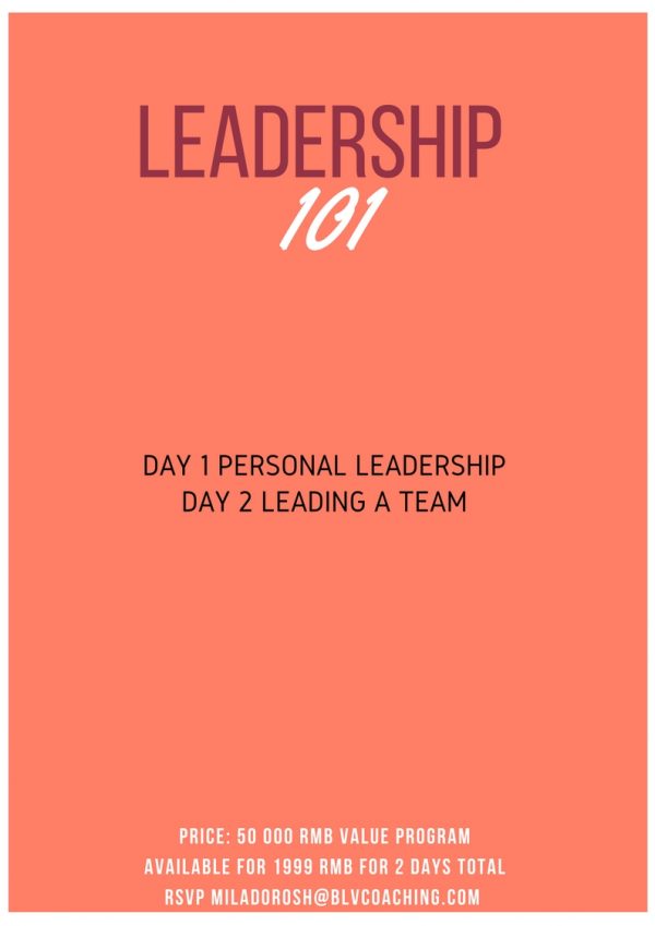 Leadership 101: One Training on Leadership that You Need! – BLVcoaching